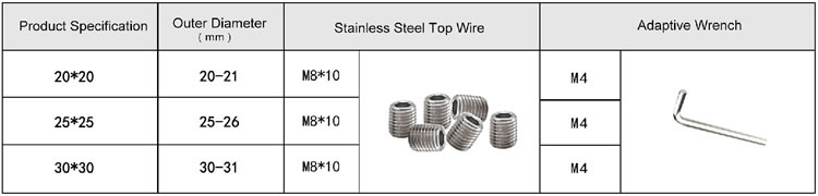 Aluminum Alloy Square Connectors parameters